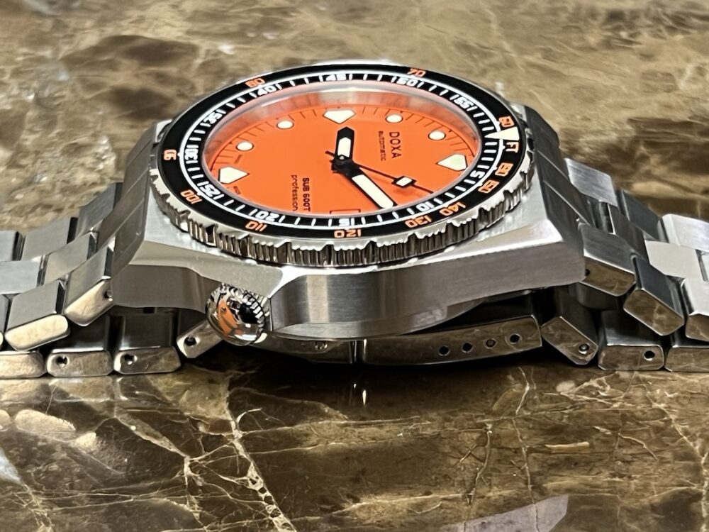 DOXA Sub 600T Professional Orange Dial Dive Watch on Bracelet Box / Papers / Card 862.10.351.10