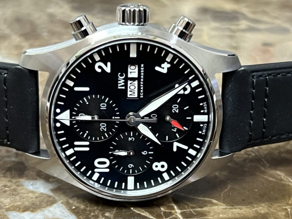 IWC PILOT'S WATCH CHRONOGRAPH 41 Automatic Box Papers and Warranty Card IW388111 Never Worn