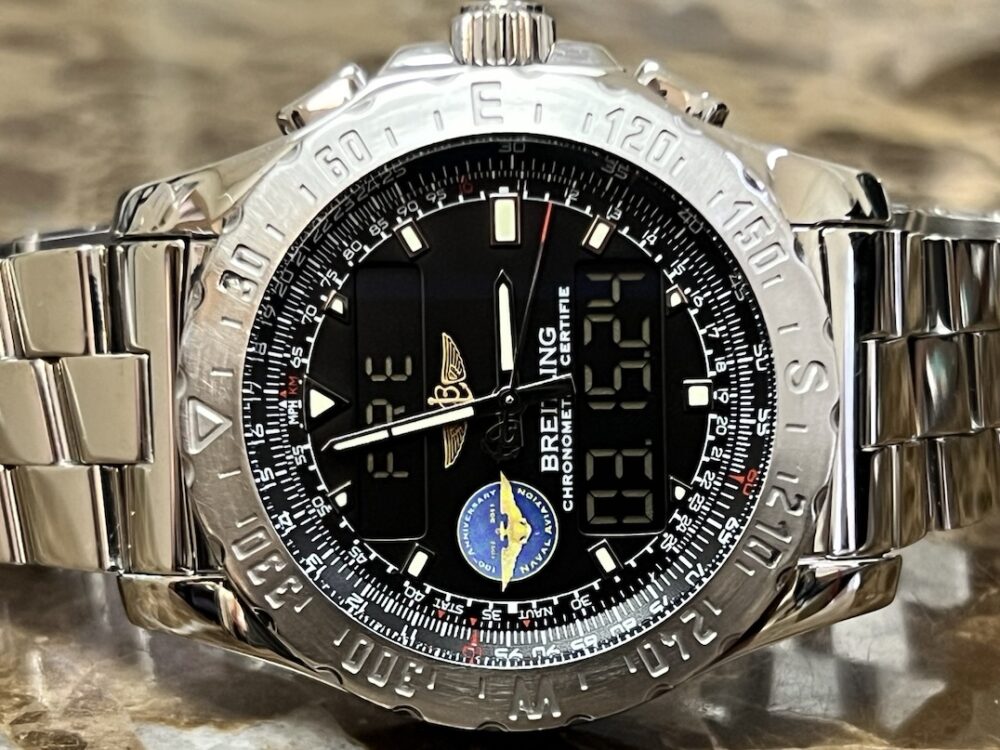Breitling Airwolf Naval Centennial Limited Edition 44mm SuperQuartz with Bracelet model A7836323 with Box and Papers