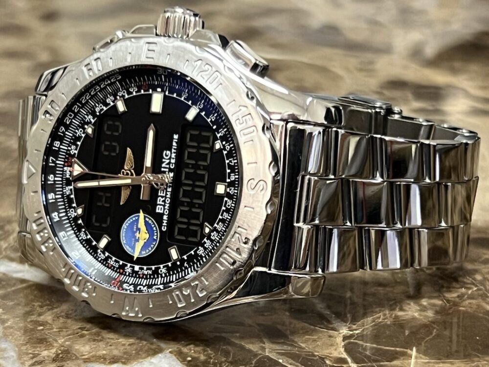 Breitling Airwolf Naval Centennial Limited Edition 44mm SuperQuartz with Bracelet model A7836323 with Box and Papers