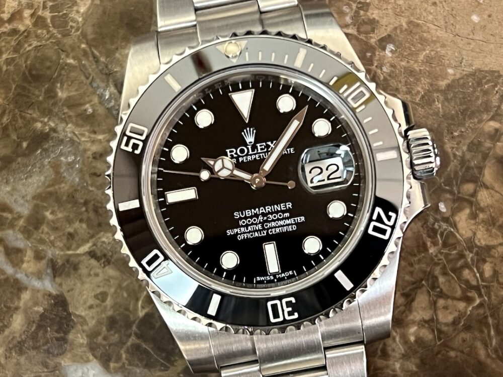 Rolex Submariner with Date Ceramic Bezel 40mm Automatic with Easy Glide Bracelet 116610LN Box Papers Card