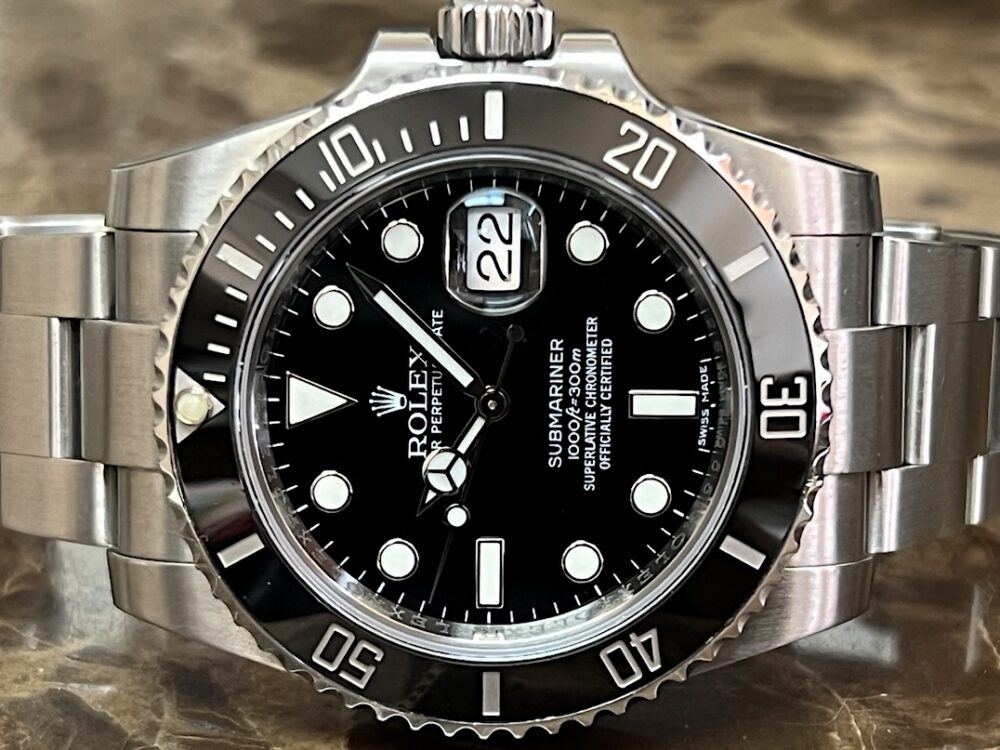 Rolex Submariner with Date Ceramic Bezel 40mm Automatic with Easy Glide Bracelet 116610LN Box Papers Card