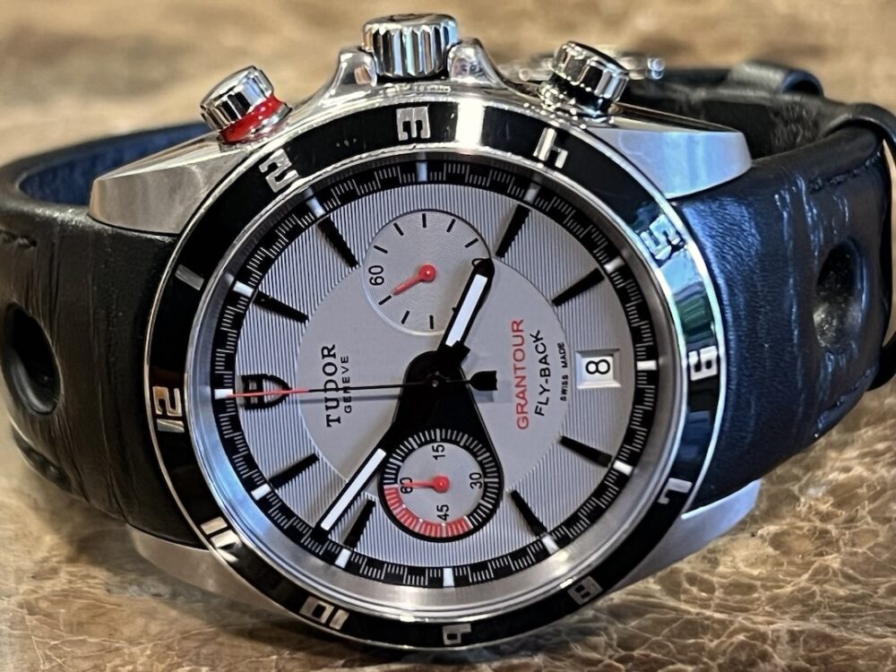 Tudor Grantour Chrono Fly-Back Chronograph 42mm Automatic Silver Dial with Box and Papers 20550N