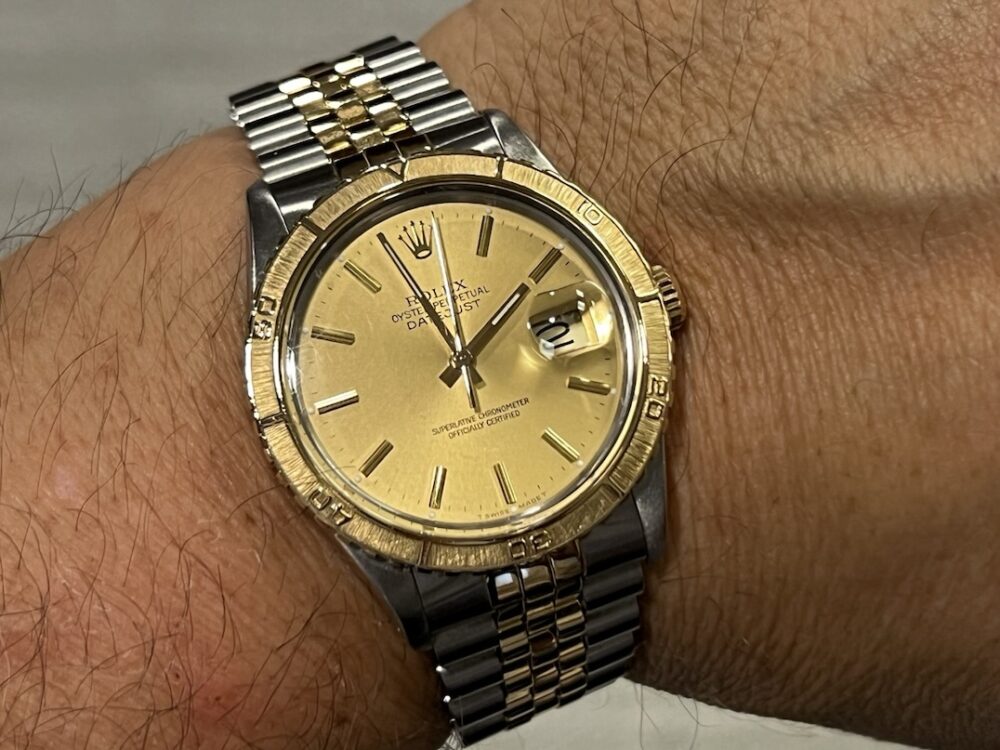 Rolex Datejust Thunderbird 36mm 18k Yellow Gold / Steel with Gold Champagne Dial Jubilee Bracelet model 16253