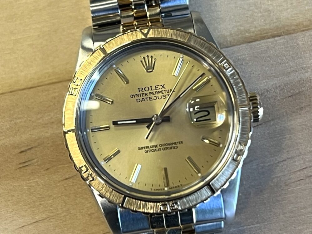 Rolex Datejust Thunderbird 36mm 18k Yellow Gold / Steel with Gold Champagne Dial Jubilee Bracelet model 16253