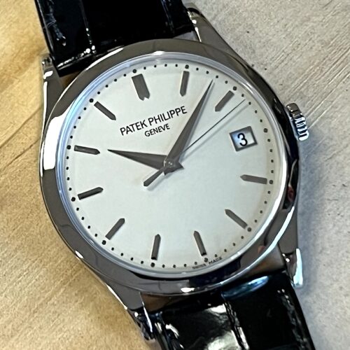 Patek Philippe Calatrava 38mm Automatic 18K White Gold 5296G-010 with Box and Papers