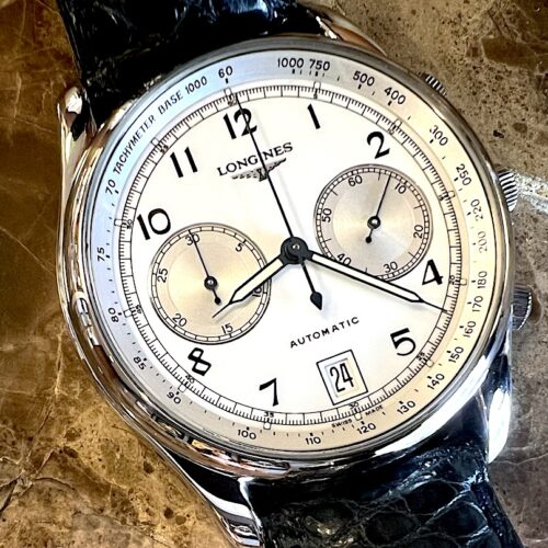 Longines Master Collection SwissAir 30 minute Chronograph Automatic 40mm with Box Papers Limited Edition L2.612.4