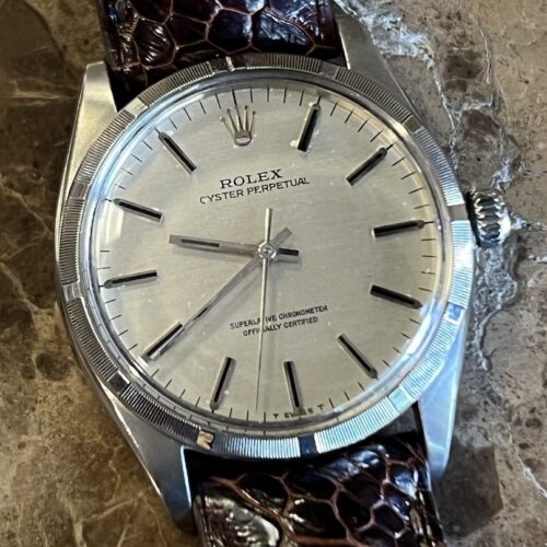 Rolex Oyster Perpetual 34mm Automatic with Silver Dial Model 1004 Vintage Year 1966