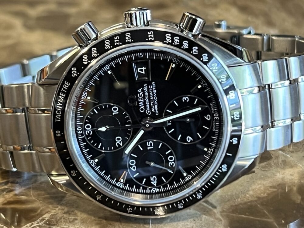 Omega Speedmaster Date Black Dial 40mm Automatic 30 minute chronograph 3210.50 Sansom Watches Rolex Breitling Omega and more