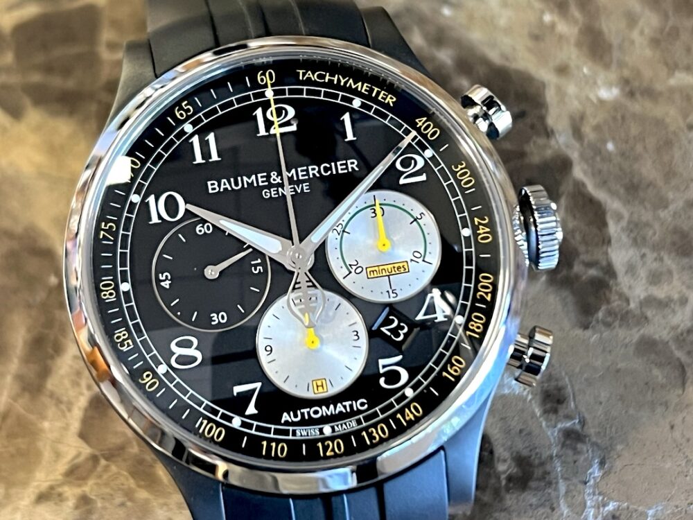 Baume Mercier Shelby Cobra Limited Edition COPELAND 43mm Automatic Black Yellow Box Papers MOA10281