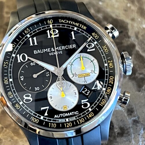 Baume Mercier Shelby Cobra Limited Edition COPELAND 43mm Automatic Black Yellow Box Papers MOA10281