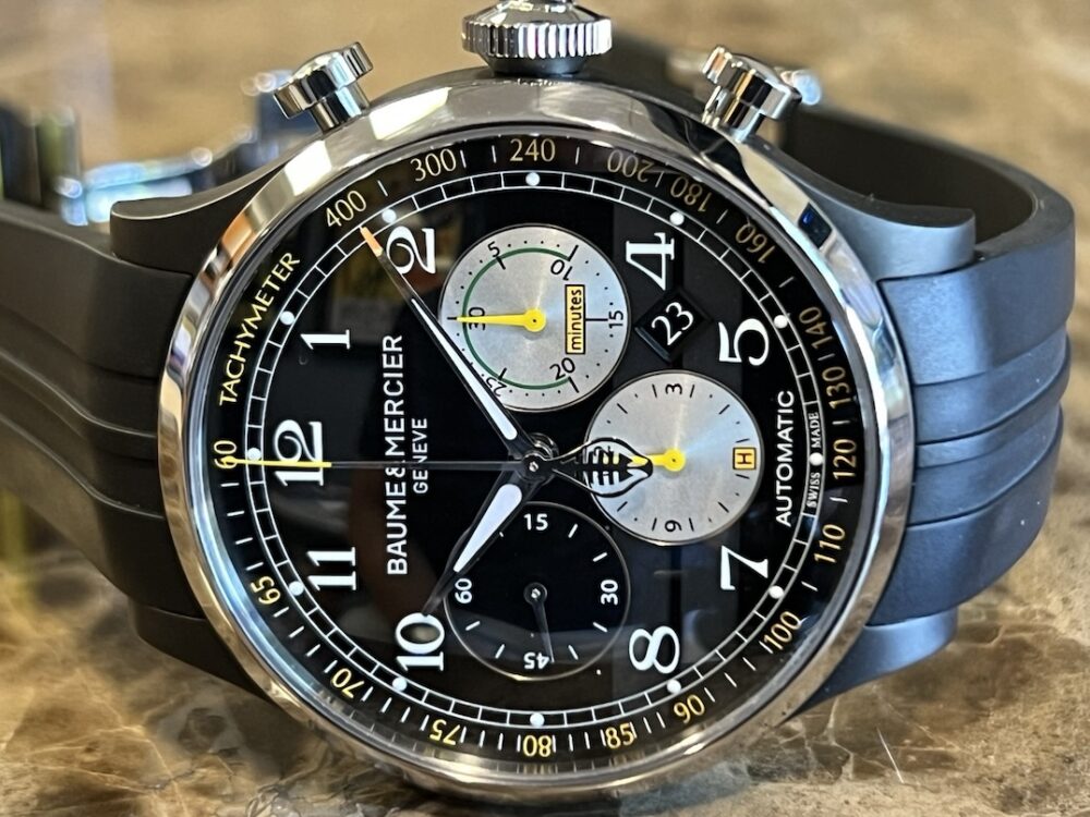 Baume Mercier Shelby Cobra Limited Edition COPELAND 43mm Automatic Black Yellow Box Papers MOA10281