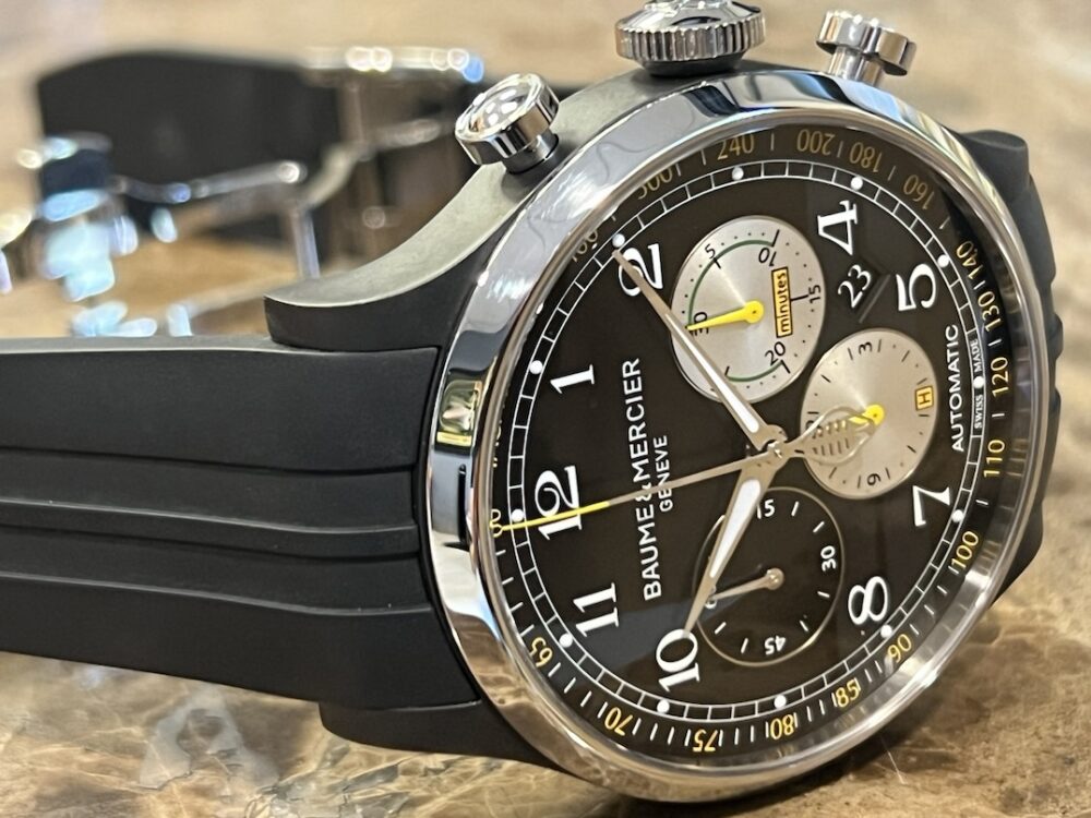 Baume Mercier Shelby Cobra Limited Edition COPELAND 43mm Automatic Black Yellow Box Papers MOA10281