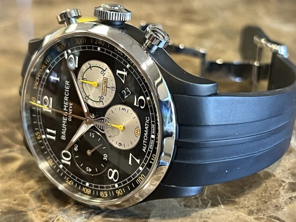 Baume Mercier Shelby Cobra Limited Edition COPELAND 43mm Automatic Black Yellow Box Papers MOA10281