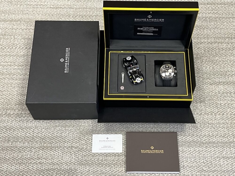 Baume Mercier Shelby Cobra Limited Edition COPELAND 43mm Automatic Black Yellow Box Papers MOA10281