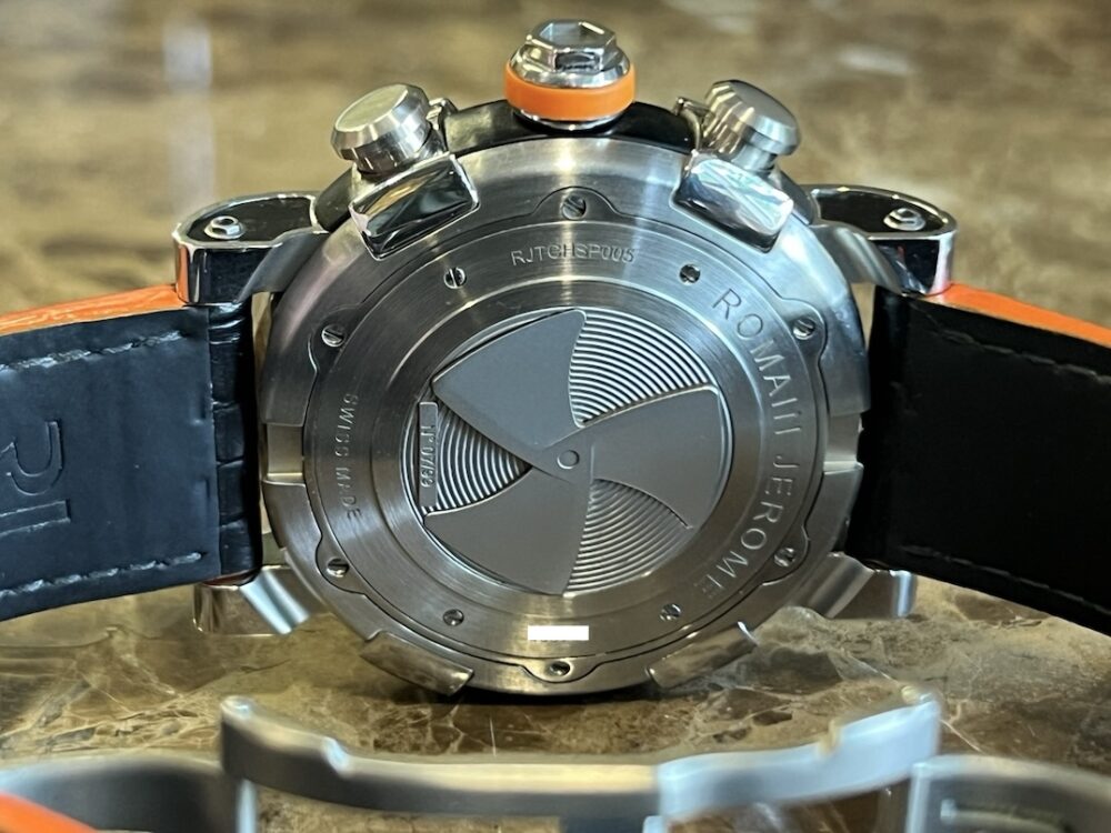 Romain Jerome Titanic DNA Steampunk Chronograph Orange 50mm Automatic Skeleton Dial JR.T.CH.SP.005.03