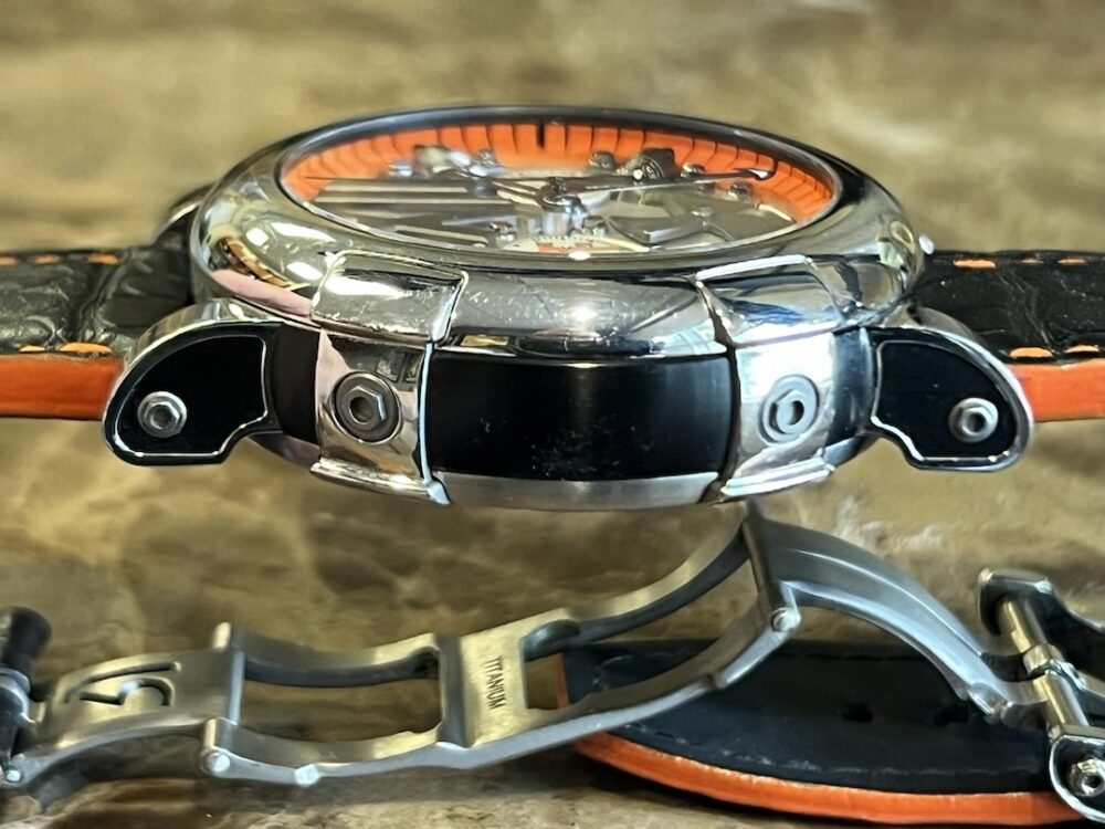 Romain Jerome Titanic DNA Steampunk Chronograph Orange 50mm Automatic Skeleton Dial JR.T.CH.SP.005.03