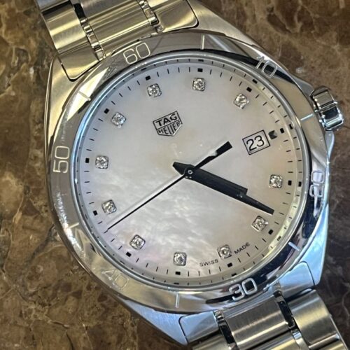 Tag Heuer formula one quartz 35mm mid size mother of pearl dial with box and papers