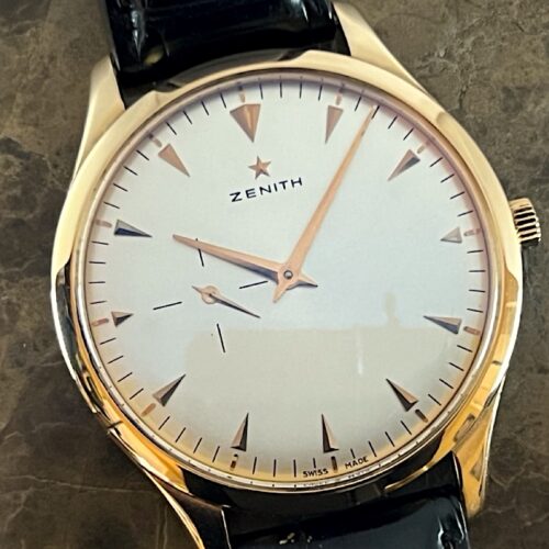 ZENITH Elite Ultra-Thin Watch 18k Rose Gold 40mm Automatic 18.2010.681