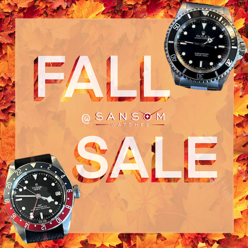 Sansom Watch Fall Sale Rolex, Breitling, Tag Heuer, Panerai, and more