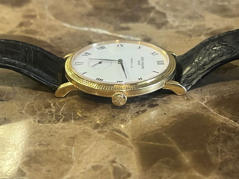 Patek Philippe Calatrava 18k Yellow Gold 33.5mm Manual Wind with factory Tiffany & Co. dial 3919