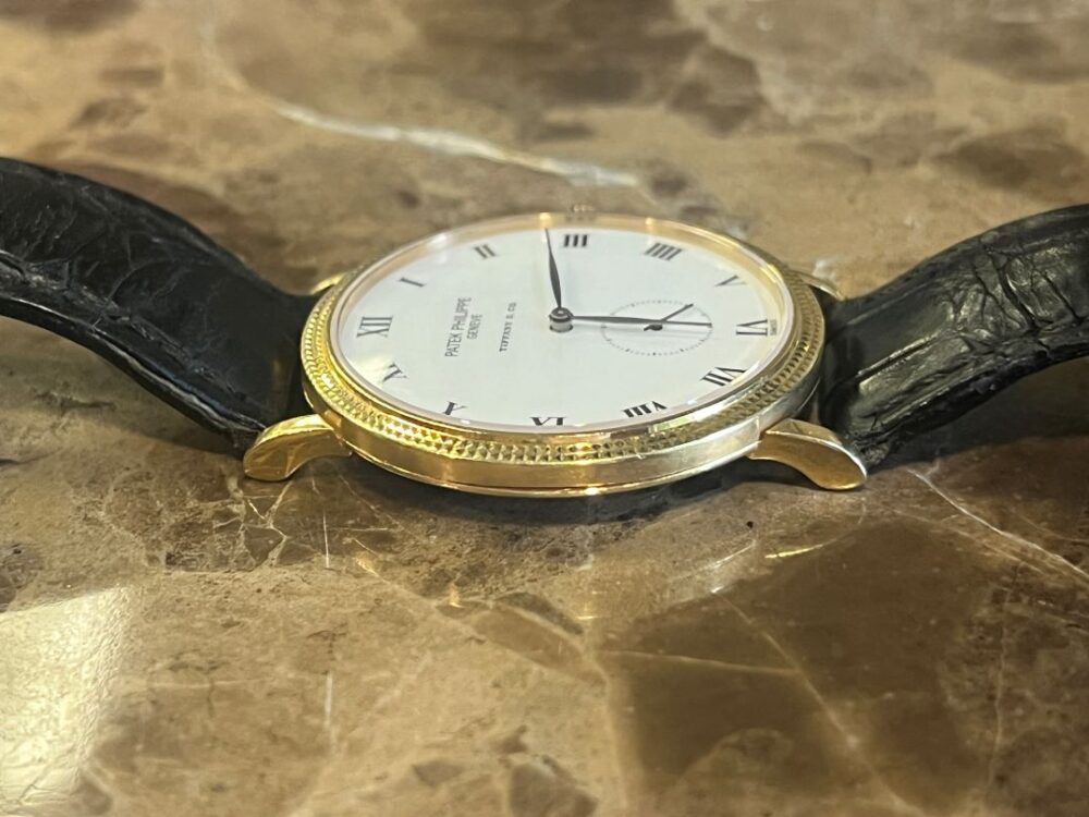 Patek Philippe Calatrava 18k Yellow Gold 33.5mm Manual Wind with factory Tiffany & Co. dial 3919