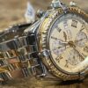 Breitling Crosswind Chronograph 18k Gold / Steel 43mm Automatic Box Papers D13355