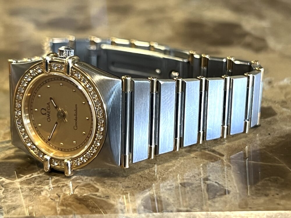 Omega Constellation Mini 18k Gold / Steel Lady 22.5mm Quartz with Factory Diamond Bezel 1367.75.00