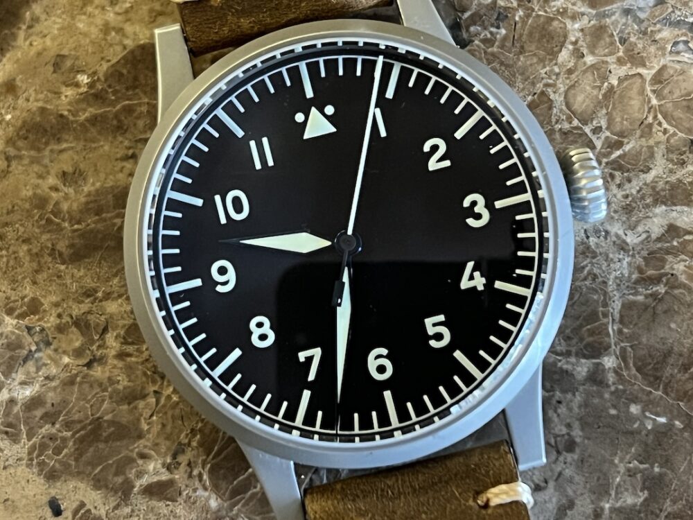 Laco Pilot Watch Original Saarbrücken 45mm Automatic Type A Dial with Box 861752