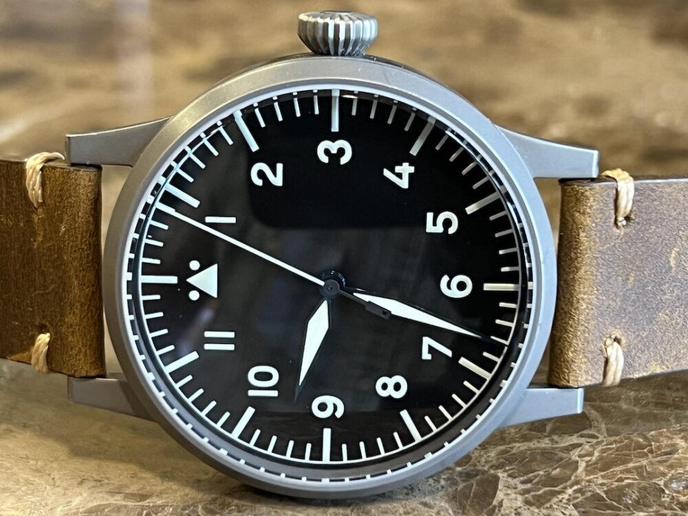 Laco Pilot Watch Original Saarbrücken 45mm Automatic Type A Dial with Box 861752