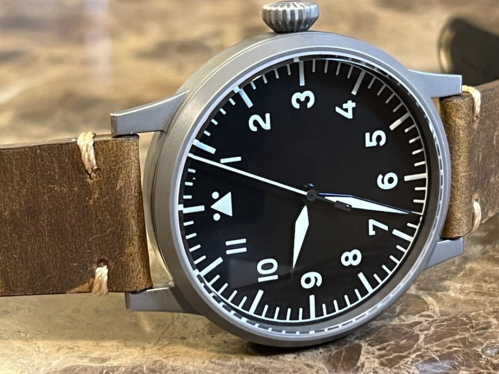 Laco Pilot Watch Original Saarbrücken 45mm Automatic Type A Dial with Box 861752