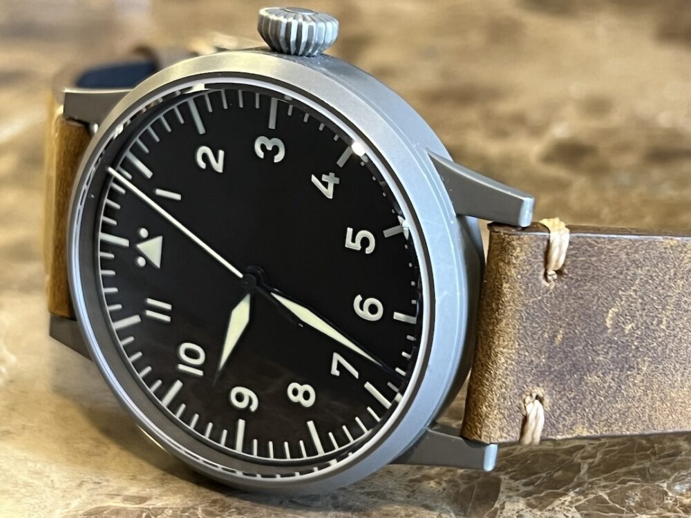 Laco Pilot Watch Original Saarbrücken 45mm Automatic Type A Dial with Box 861752