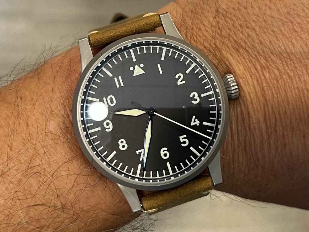 Laco Pilot Watch Original Saarbrücken 45mm Automatic Type A Dial with Box 861752