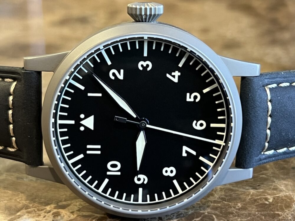 Laco Pilot Watch Original Westerland 45mm Manual Wind TOP-GRADE MOVEMENT Type A Dial with Box and Papers 861750