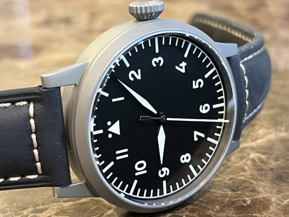 Laco Pilot Watch Original Westerland 45mm Manual Wind TOP-GRADE MOVEMENT Type A Dial with Box and Papers 861750