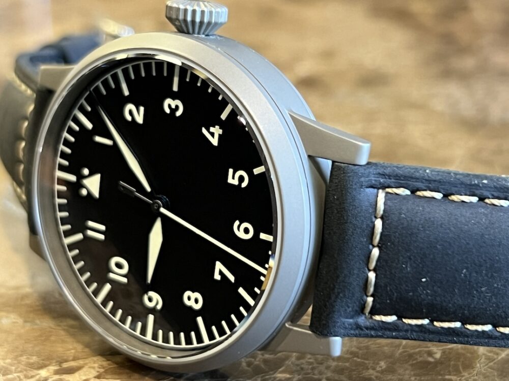 Laco Pilot Watch Original Westerland 45mm Manual Wind TOP-GRADE MOVEMENT Type A Dial with Box and Papers 861750