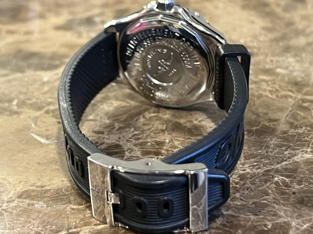 Breitling Colt Automatic 38mm with Silver Concentric Dial on Breitling Rubber Strap A17350