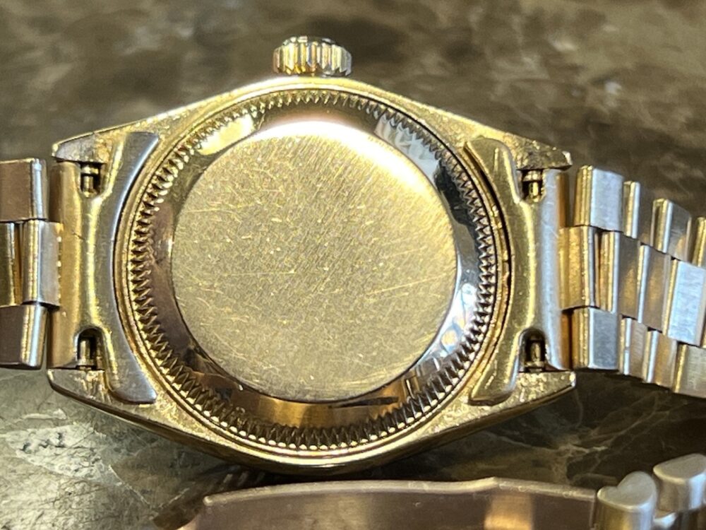 Rolex Lady President Datejust 18k Yellow Gold Factory Diamond Dial model 69178 Box Papers