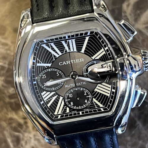 Cartier Roadster Chronograph XL Automatic 43mm x 48mm Black Dial model W62020X6