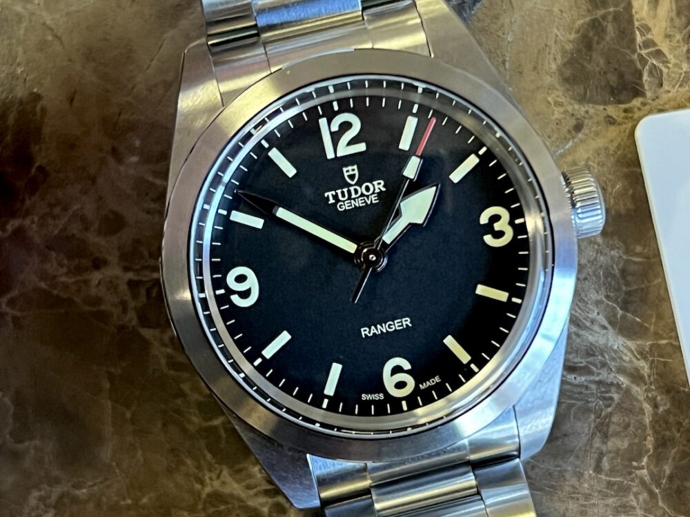 Tudor Ranger Black Dial Automatic 39mm on Bracelet model 79950 Box Papers Card Year 2024 Never Worn