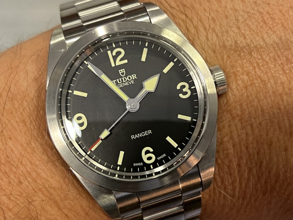 Tudor Ranger Black Dial Automatic 39mm on Bracelet model 79950 Box Papers Card Year 2024 Never Worn