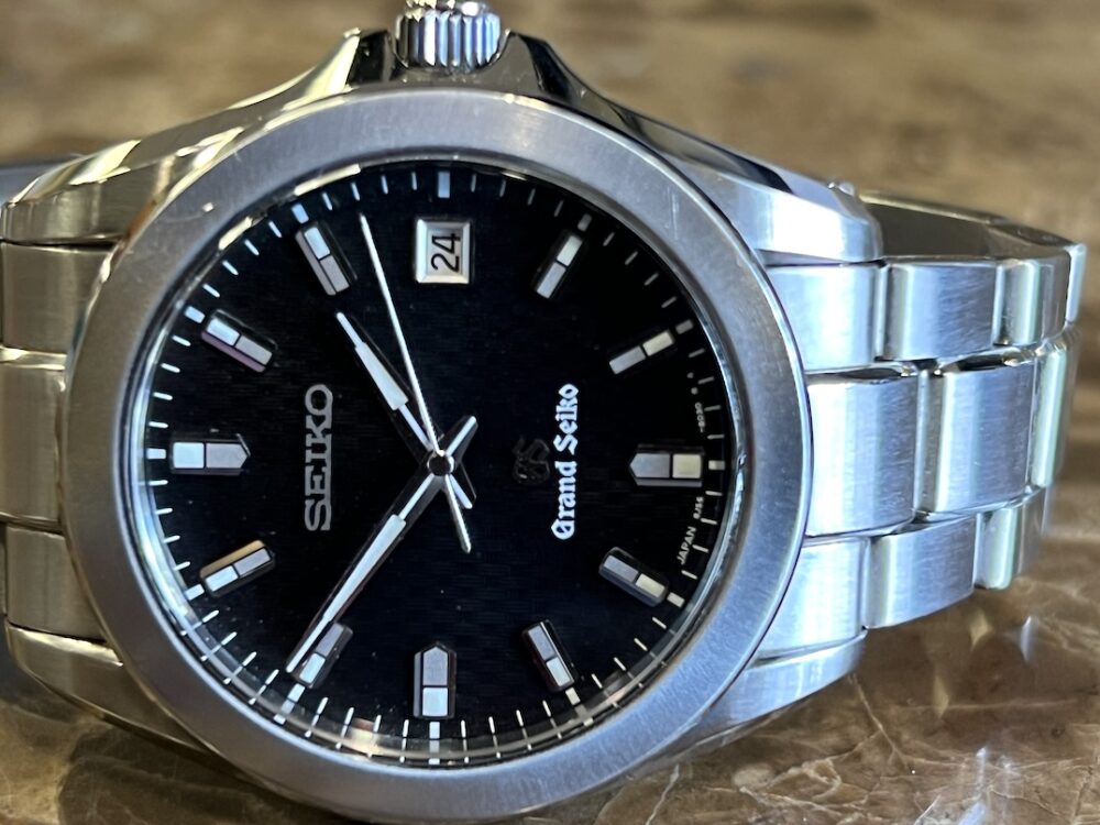 Grand Seiko with Black Tatami Dial 38mm Quartz SBGF021