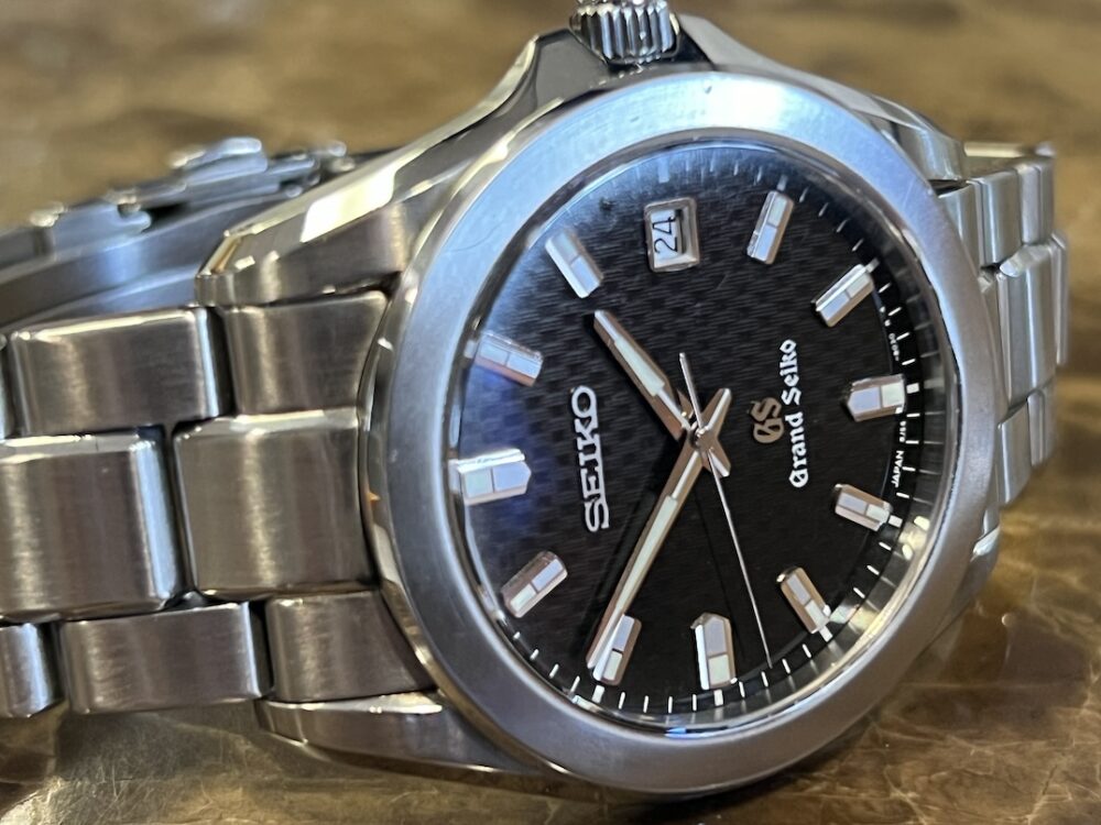 Grand Seiko with Black Tatami Dial 38mm Quartz SBGF021