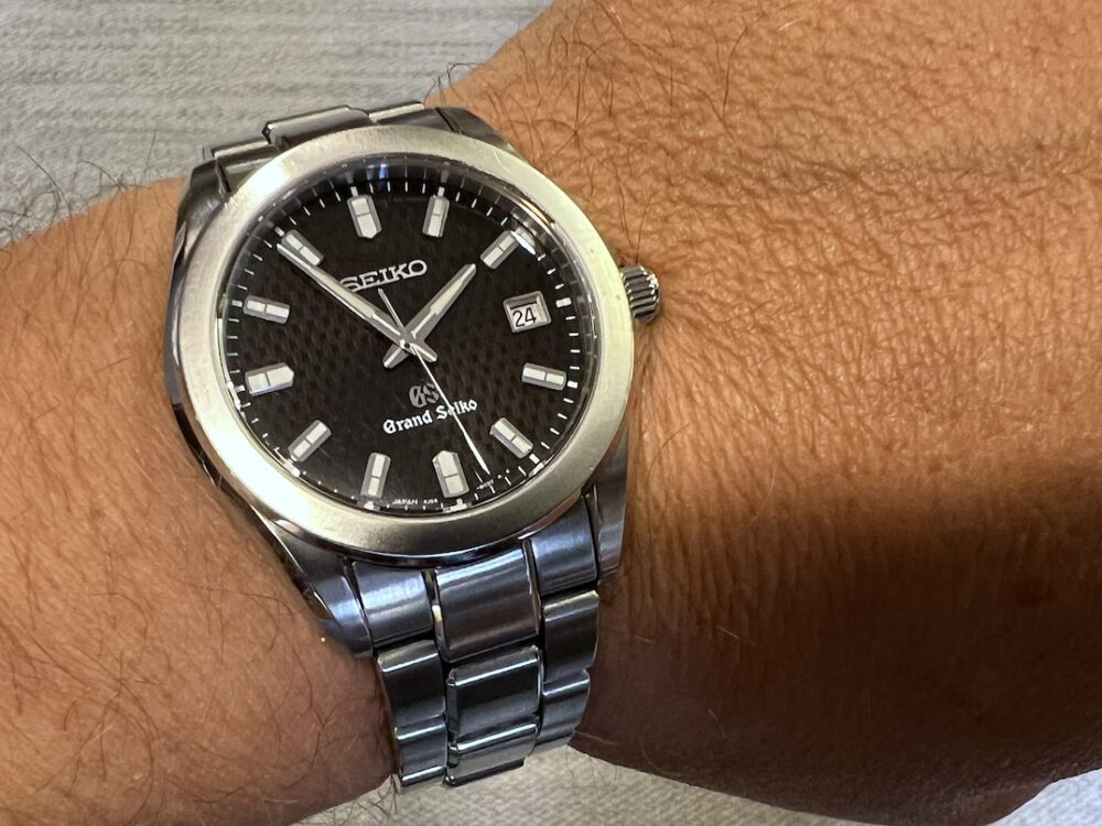 Grand Seiko with Black Tatami Dial 38mm Quartz SBGF021