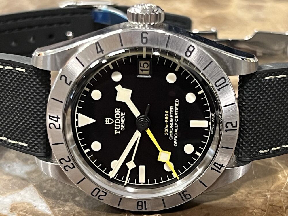 Tudor Black Bay PRO with Rubber Stap and Deployant Buckle Automatic 39mm with Date model 79470-003