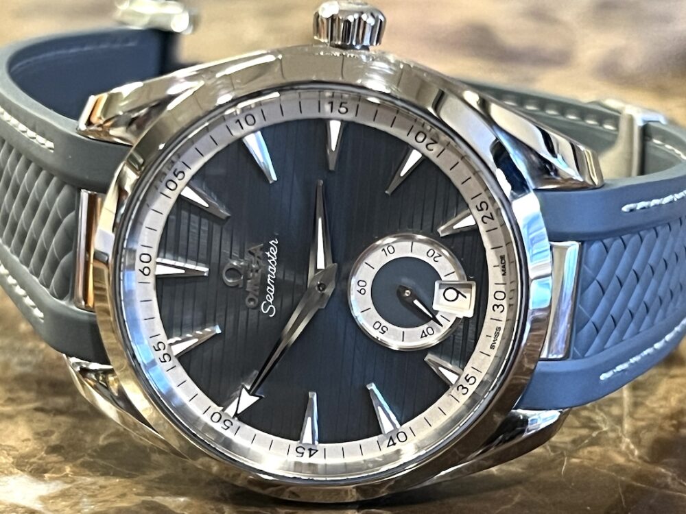 Omega Seamaster Aqua Terra 150M CHRONOMETER Blue with Sub Dial 41mm Box Papers Card 220.12.41.21.3.005