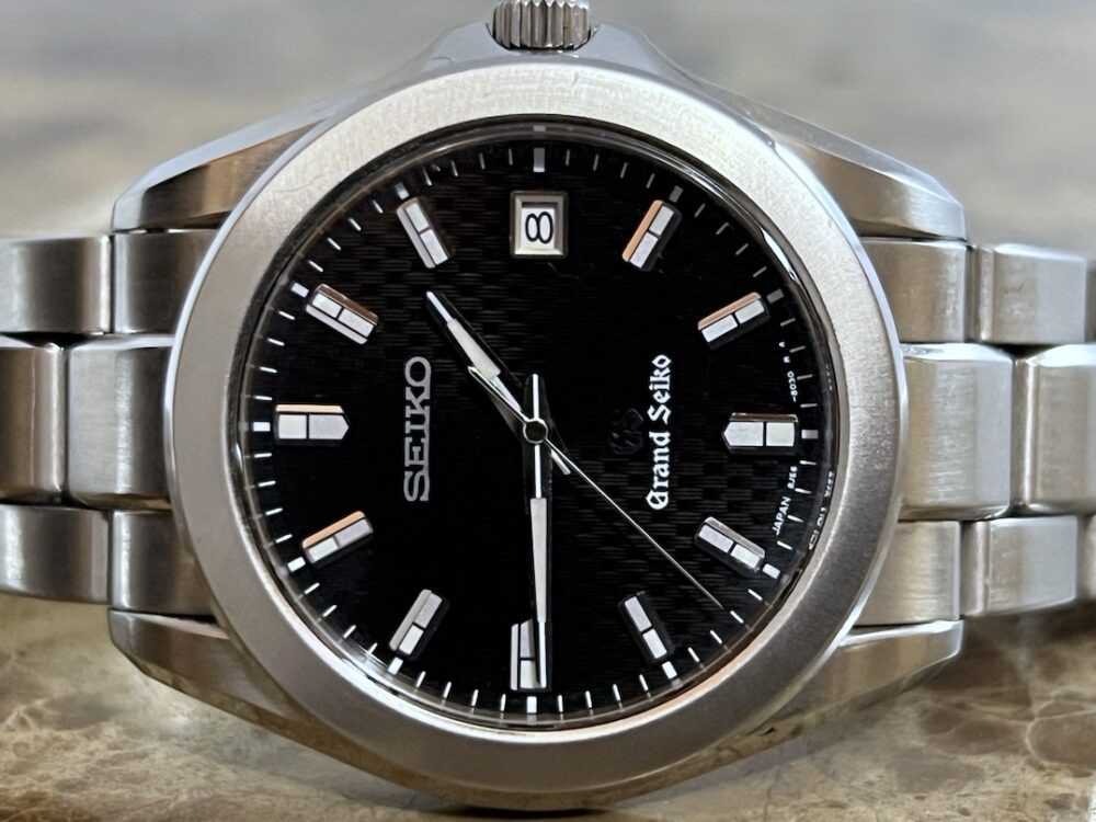 Grand Seiko with Black Tatami Dial 38mm Quartz SBGF021