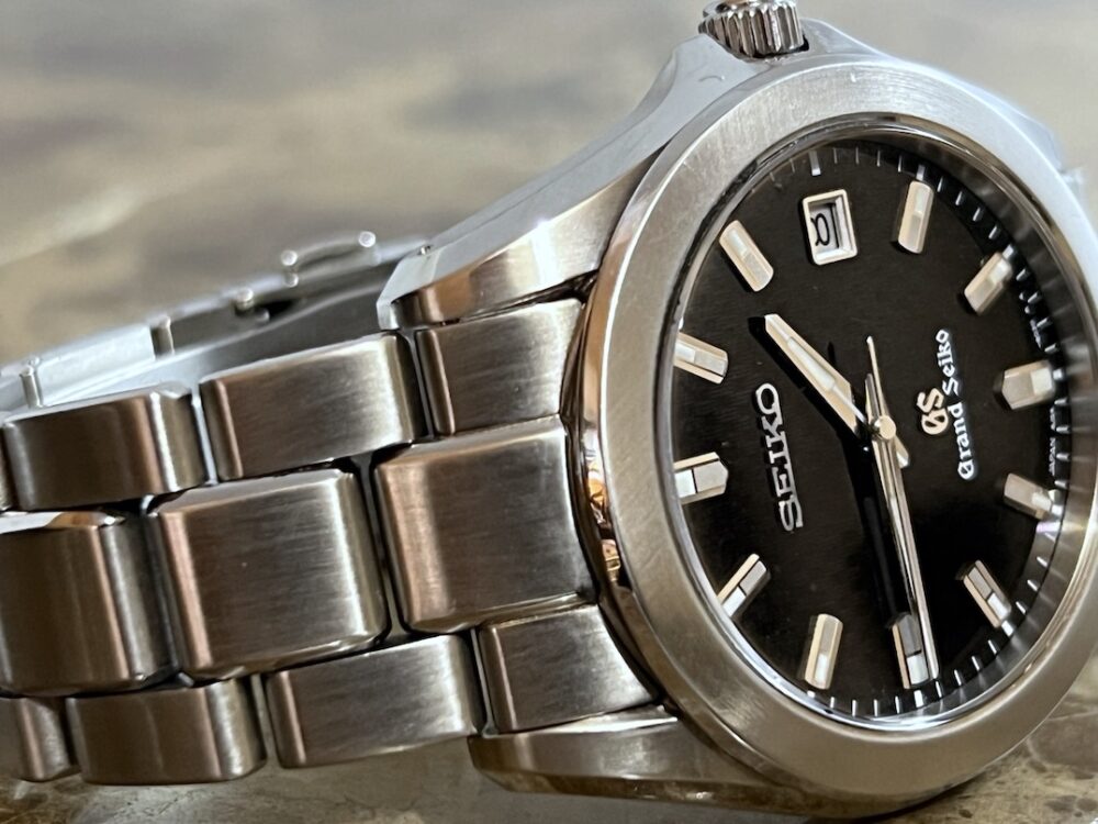 Grand Seiko with Black Tatami Dial 38mm Quartz SBGF021