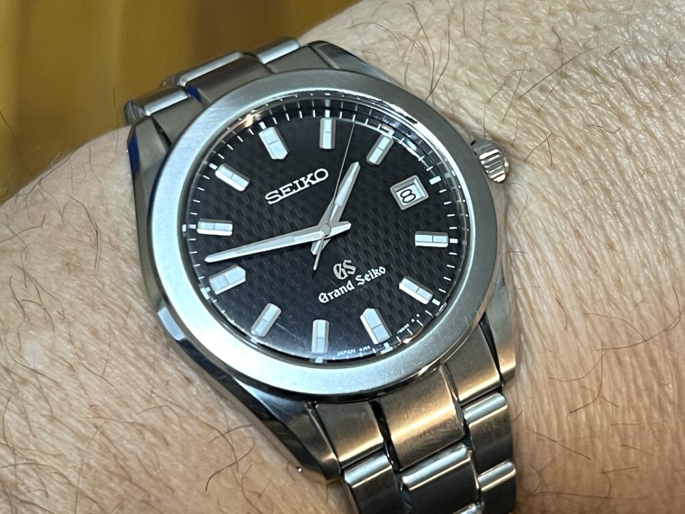 Grand Seiko with Black Tatami Dial 38mm Quartz SBGF021