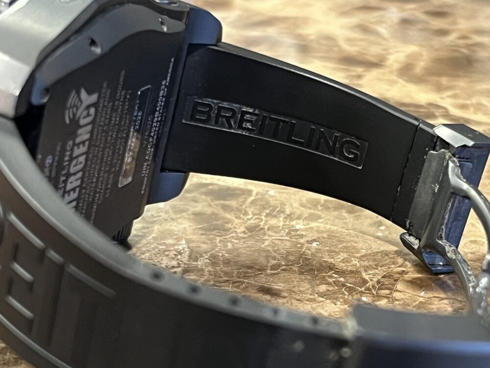 Breitling Emergency II Titanium Black PVD 51mm Super Quartz Black Dial V76325 serviced by Breitling V76325U1-BC46